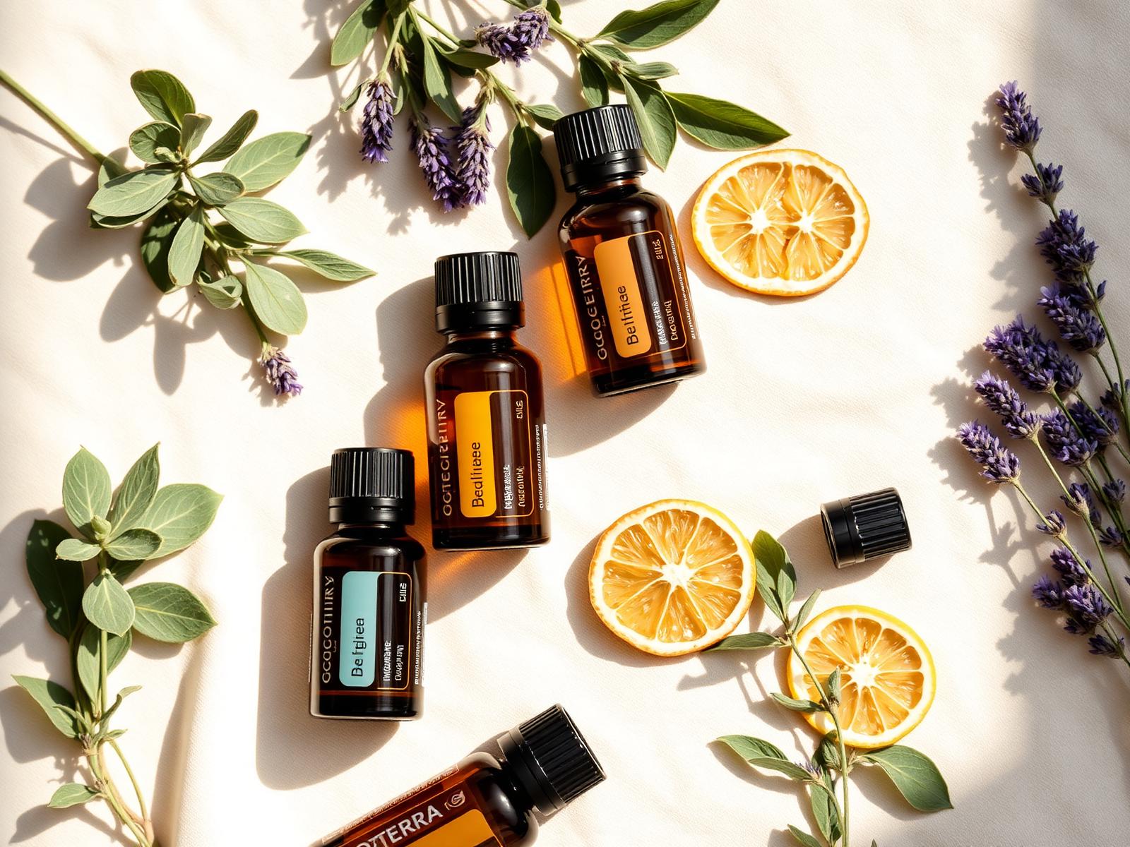 Uleiuri esențiale dōTERRA cu lavandă, eucalipt și citrice